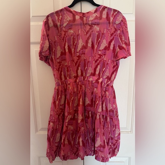 BA&SH Rose Pink Talia Dress - Size 3 = Large / L Size BASH - Picture 6 of 17